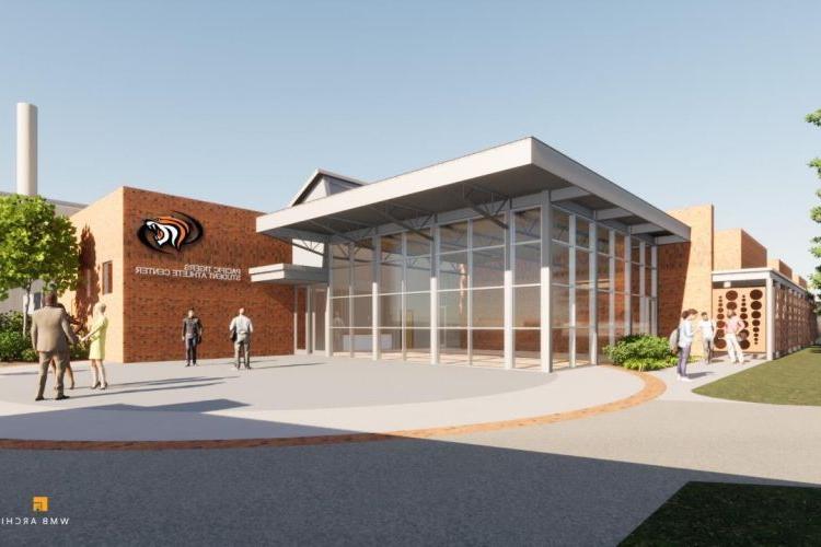 rendering of student-athlete center